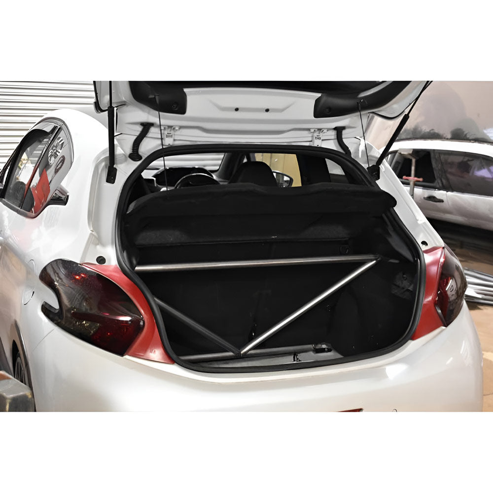 BAF MOTORSPORT Versteifungsstrebe passend für Peugeot 208 A9 Hatchback (4-Punkt / eintragungsfrei)