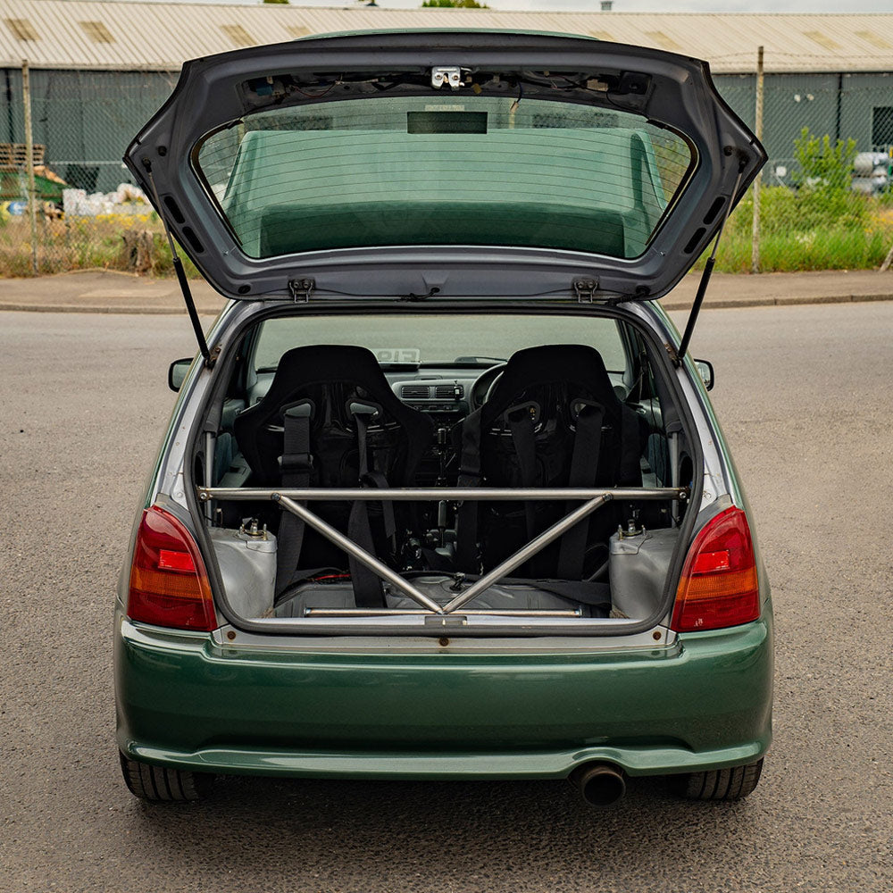 BAF MOTORSPORT Versteifungsstrebe passend für Toyota Starlet P90 (4-Punkt / eintragungsfrei)