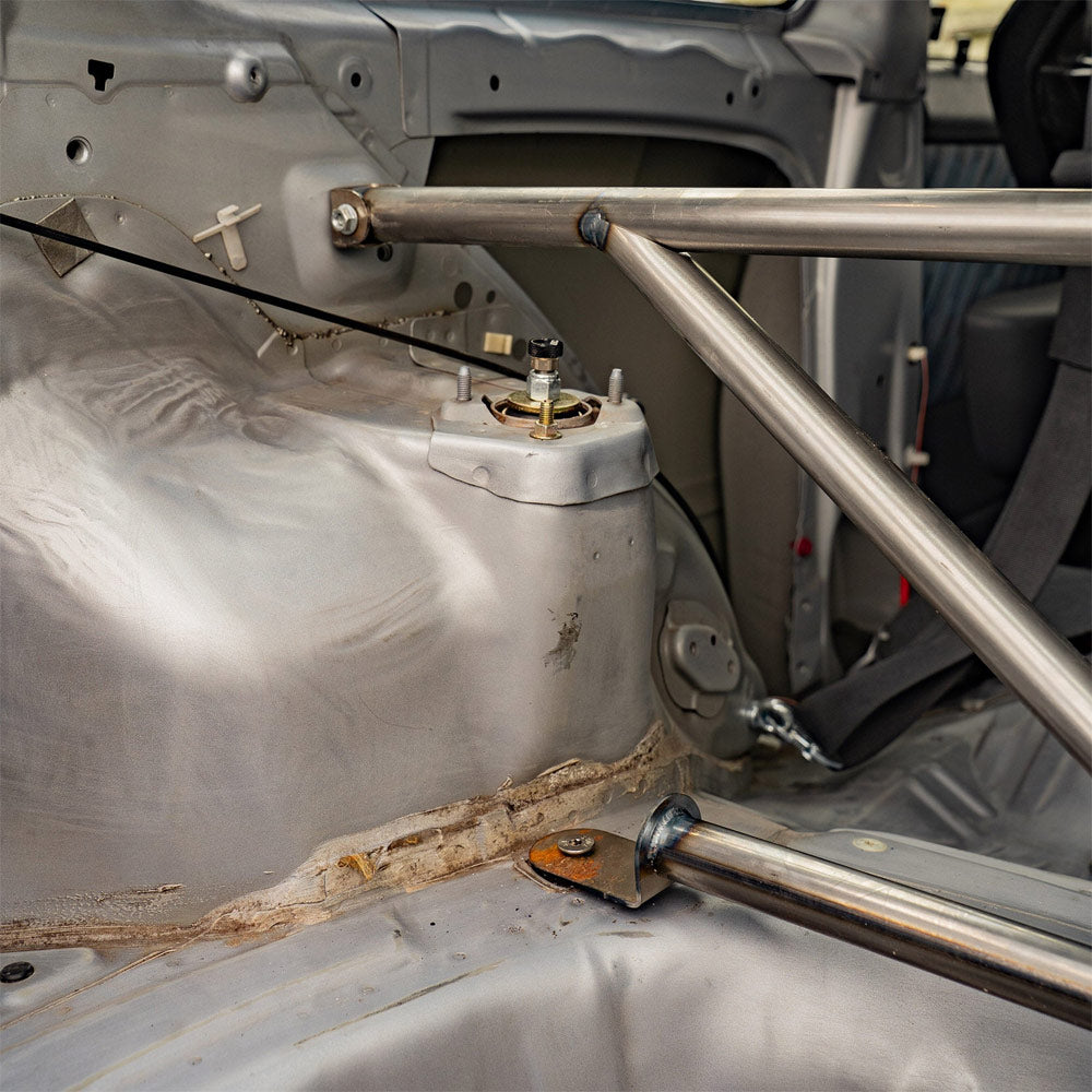 BAF MOTORSPORT Versteifungsstrebe passend für Toyota Starlet P90 (4-Punkt / eintragungsfrei)