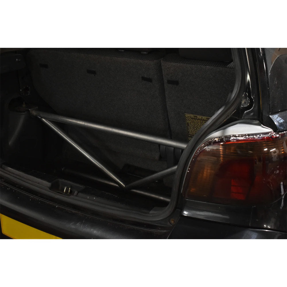 BAF MOTORSPORT Versteifungsstrebe passend für Toyota Yaris XP10 (4-Punkt / eintragungsfrei)