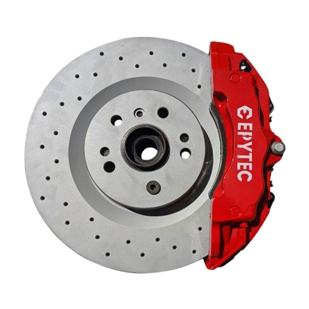 EPYTEC Bremsanlagen Kit passend für VW Golf 5 6 Touran Scirocco Jetta / Audi A3 S3 TT / Skoda / Seat auf 6-Kolben Porsche ZR18 Sattel mit 350x32mm Bremsscheibe Vorderachse