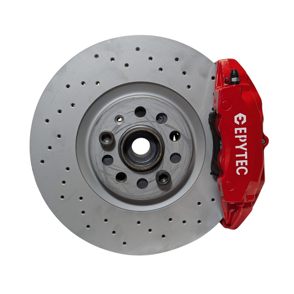 EPYTEC Bremssattel Adapter passend für VW Golf 3 Corrado Passat 16V VR6 / Seat Toledo für 4-Kolben Porsche Sattel mit 312x25mm Bremsscheibe Vorderachse