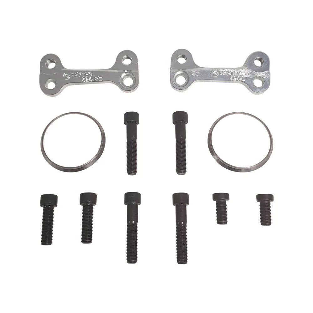 EPYTEC Bremssattel Adapter passend für Audi A3 8V / VW Golf 7 / Seat Leon für 356x22mm Audi RS6 Bremsscheibe Hinterachse