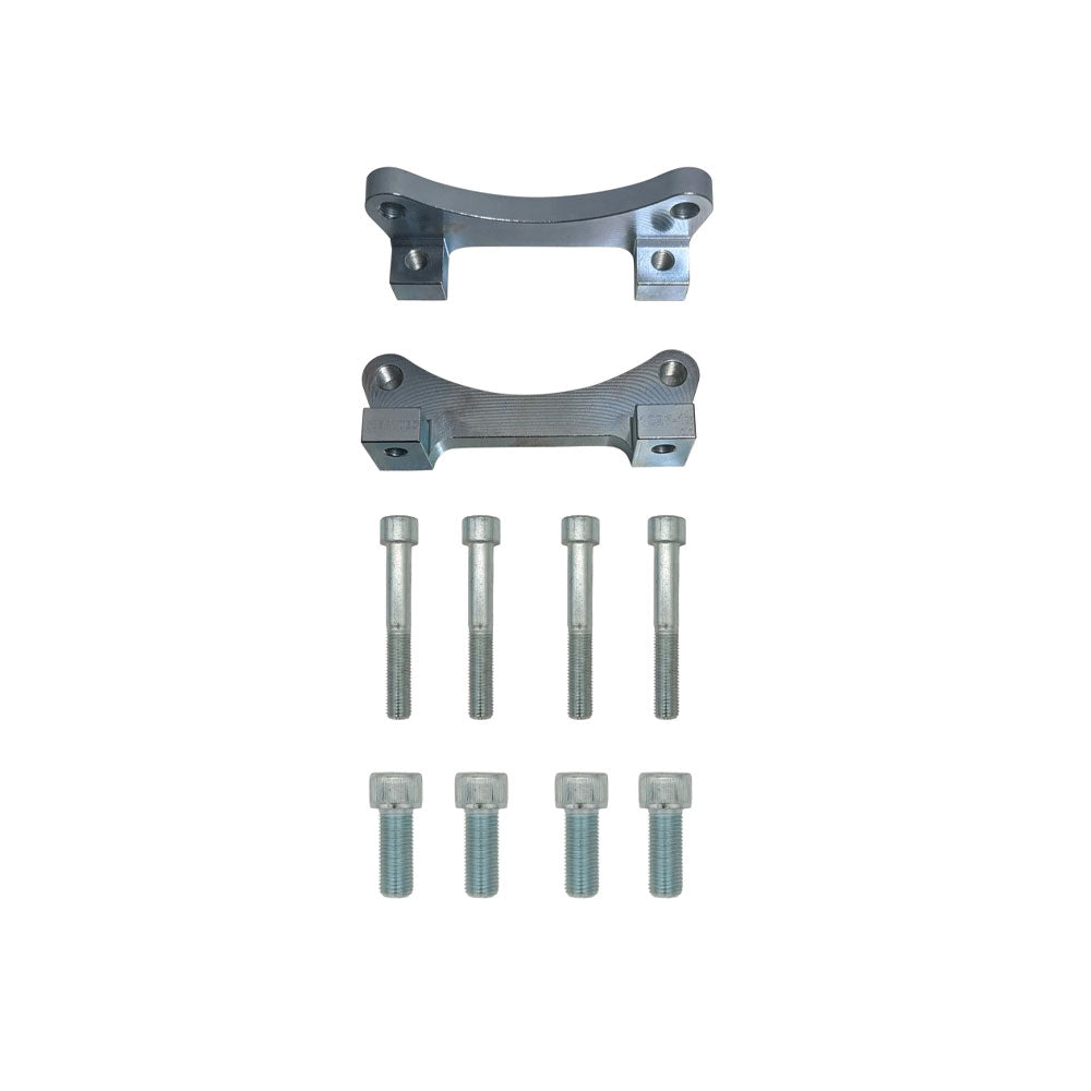 EPYTEC Bremssattel Adapter passend für Audi TT TTS TTRS 8J für 6-Kolben Porsche Sattel mit 370x32mm Bremsscheibe Vorderachse