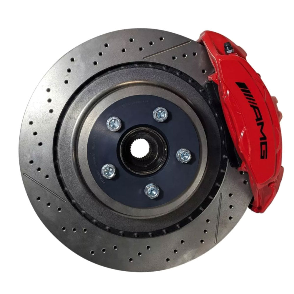 EPYTEC Bremssattel Adapter passend für Mercedes-Benz W447 für 4-Kolben AMG Sattel mit 360x26mm Bremsscheibe Hinterachse