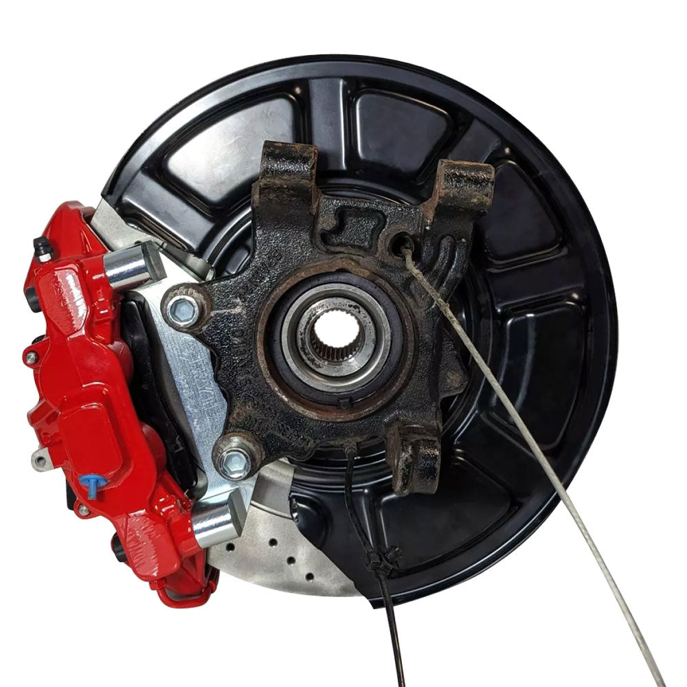 EPYTEC Bremssattel Adapter passend für Mercedes-Benz W447 für 4-Kolben AMG Sattel mit 360x26mm Bremsscheibe Hinterachse