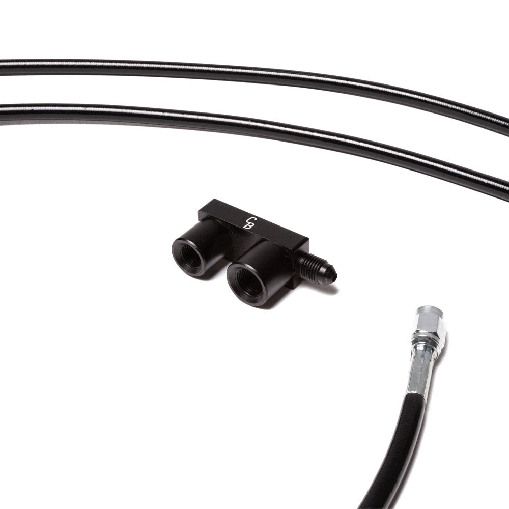 CHASE BAYS Bremsleitung Relocation Kit für OEM Bremszylinder passend für BMW E36