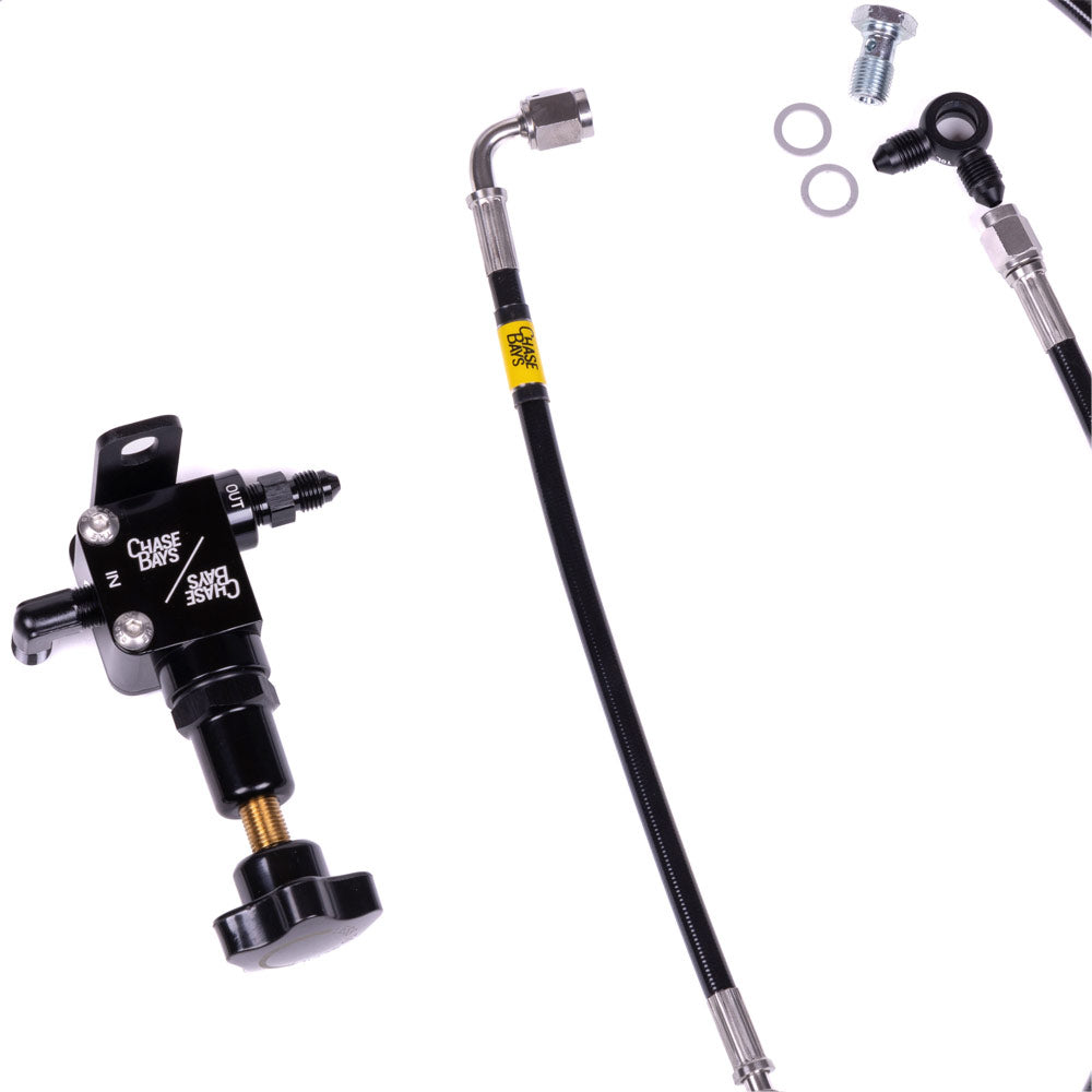 CHASE BAYS Bremsleitung Relocation Kit für OEM Bremszylinder passend für Chevrolet Corvette C5 C6