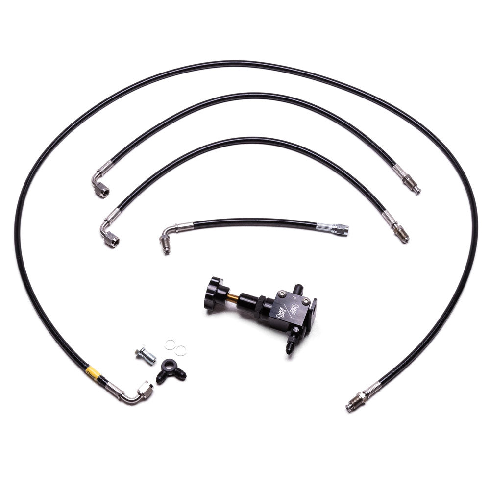 CHASE BAYS Bremsleitung Relocation Kit für OEM Bremszylinder passend für Nissan Skyline R32 / R33 / R34