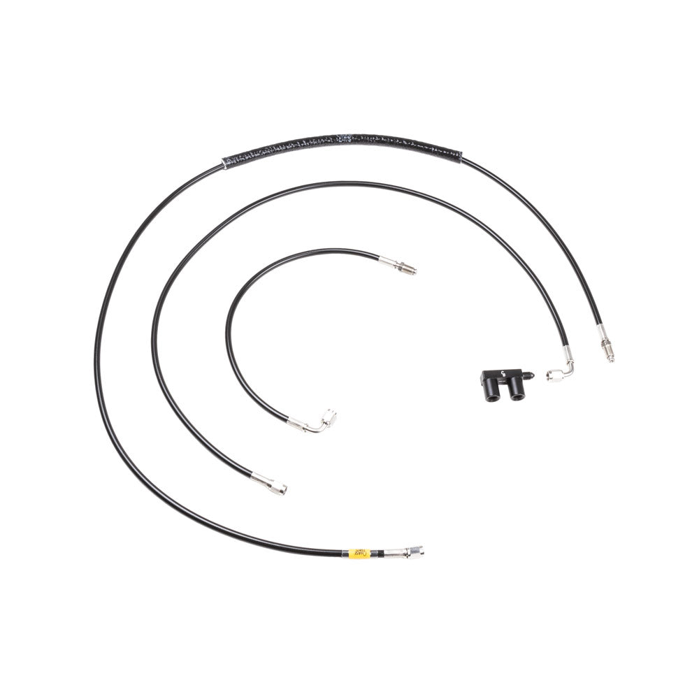 CHASE BAYS Bremsleitung Relocation Kit für Zweikolben Brake Booster Eliminator passend für Toyota JZX90 JZX100