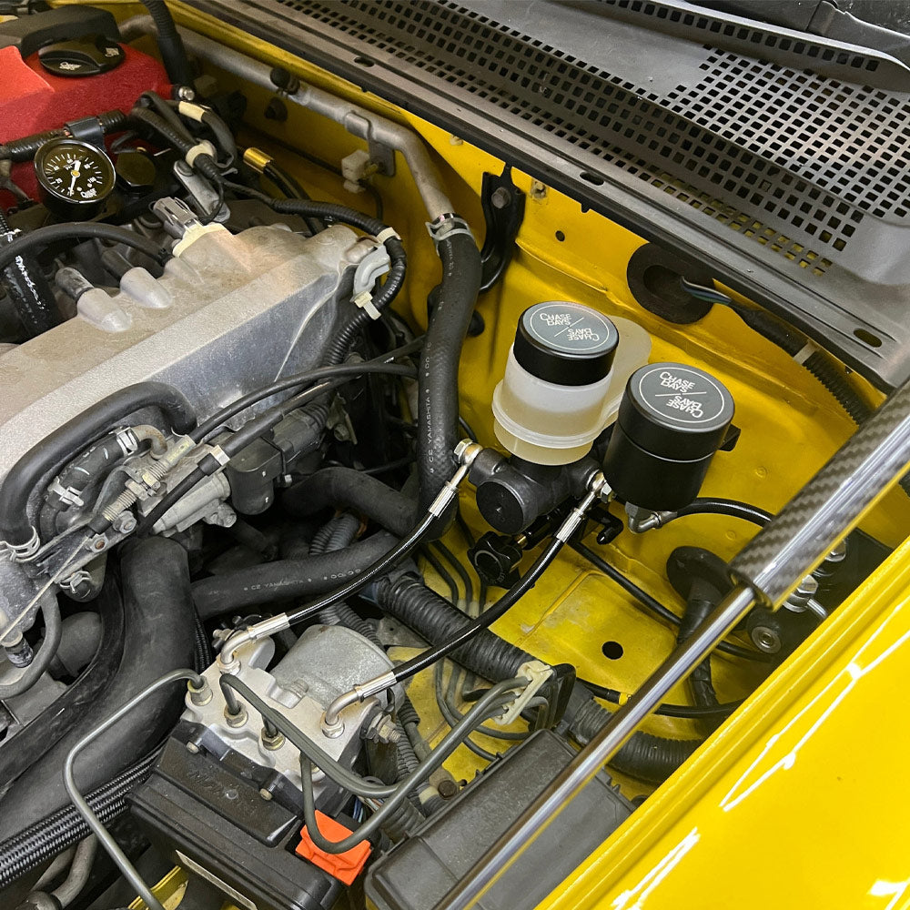CHASE BAYS Bremsleitung Relocation Kit mit ABS für Zweikolben Brake Booster Eliminator passend für Honda S2000