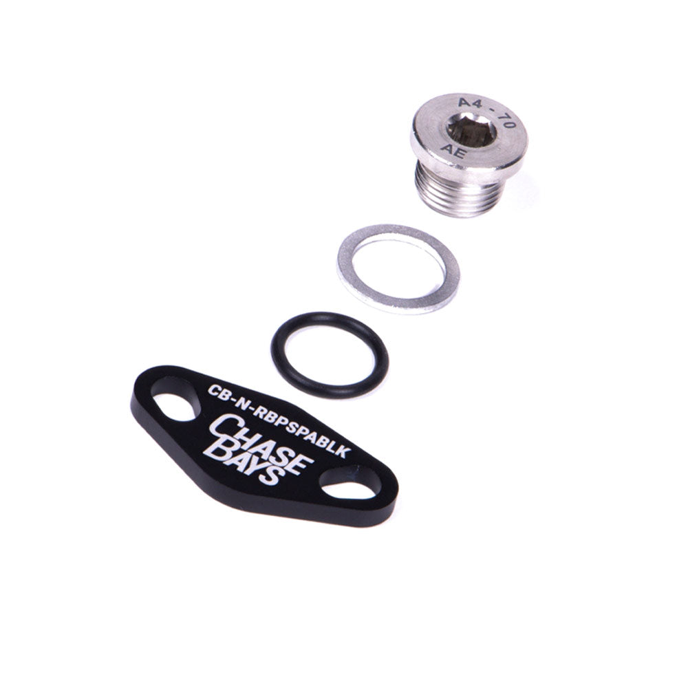 CHASE BAYS HICAS Delete Kit für Servopumpe passend für Nissan S / R / Z-Chassis (Aluminium)