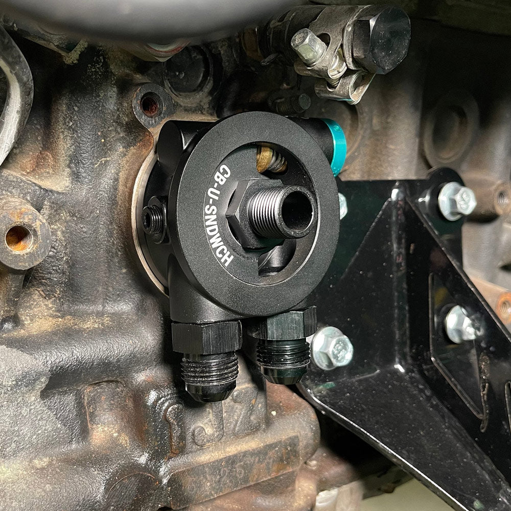 CHASE BAYS Ölkühler Adapter Kit passend für Toyota 1JZ 2JZ (externer Ölkühler)