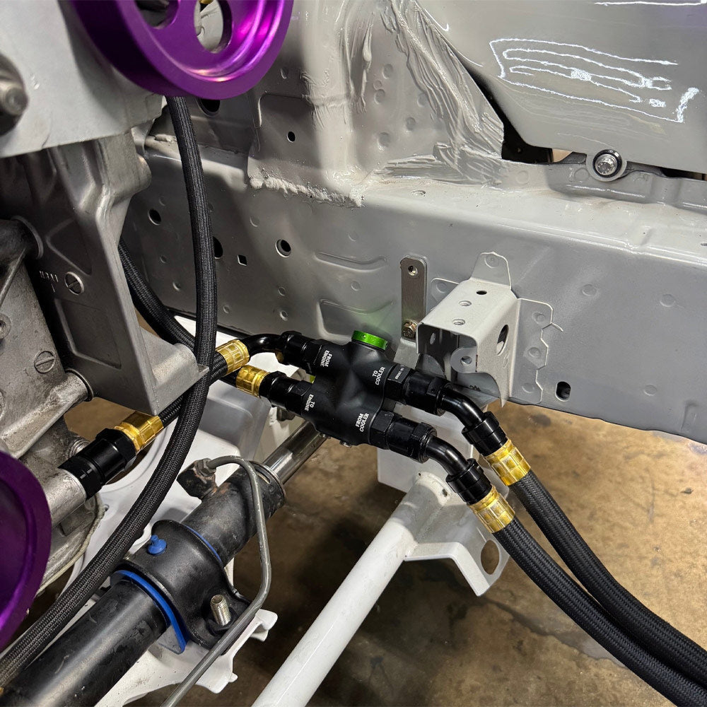 CHASE BAYS Thermostatgesteuerter Ölkühler Adapter (Aluminium)