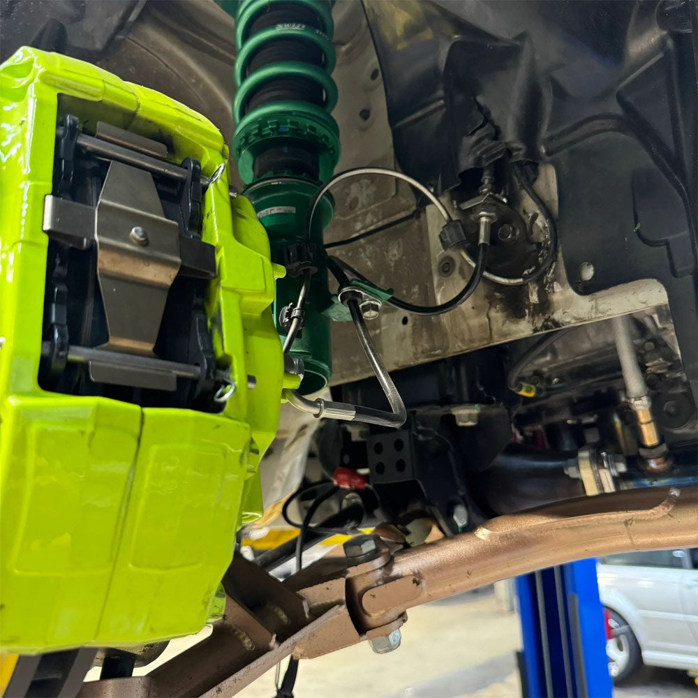 CHASE BAYS verlängerte Bremsleitung Set Bremssattel passend für Toyota GT86 GR86 / Subaru BRZ