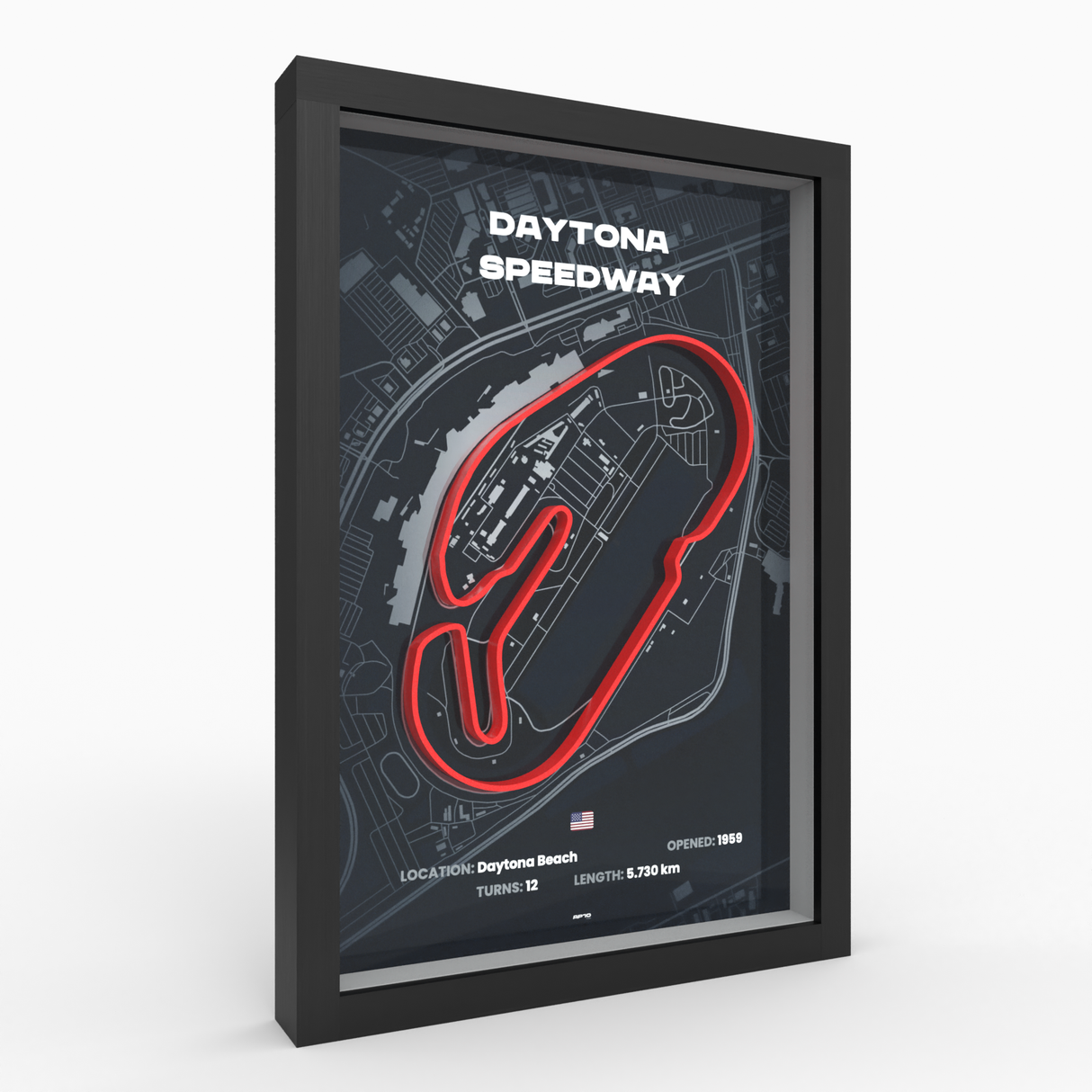 AP10 Daytona 3D Poster (gerahmt)