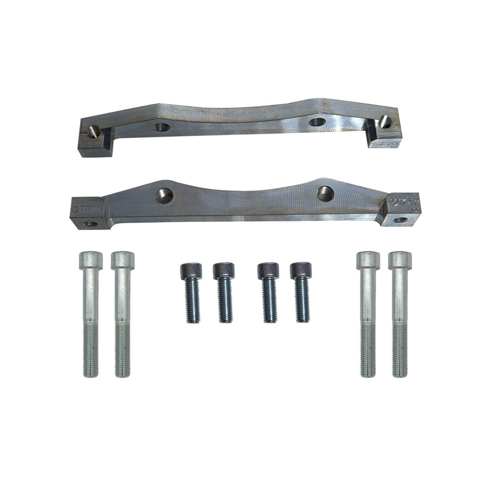 EPYTEC Bremssattel Adapter passend für Ford Focus RS MK2 für 6-Kolben Audi RS4 B9 Bremsanlage
