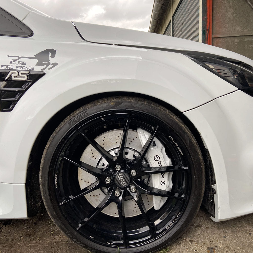 EPYTEC Bremssattel Adapter passend für Ford Focus RS MK2 für 6-Kolben Audi RS4 B9 Bremsanlage