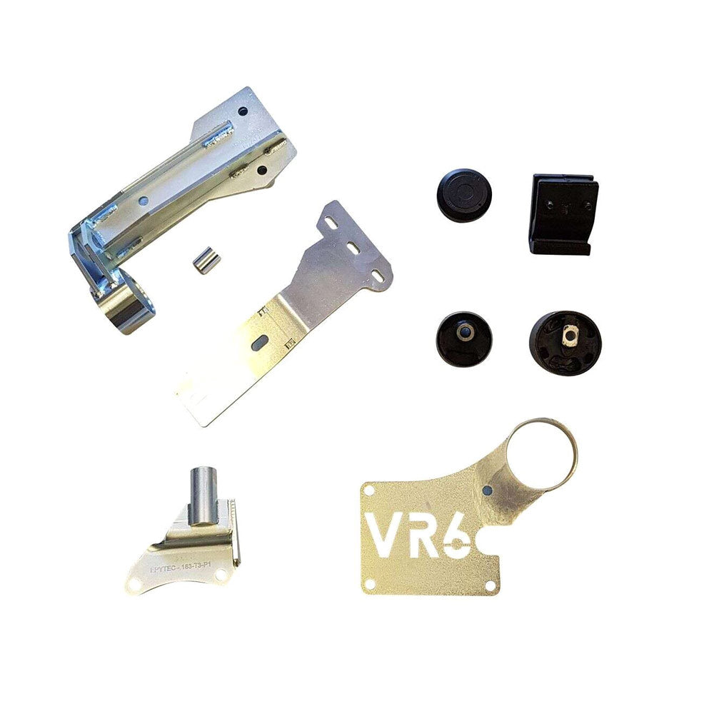 EPYTEC Motorhalter Getriebehalter Set passend für VW Golf 1 / Caddy / Scirocco für VR6 Umbau mit 02M 6-Gang