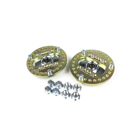 FAMEFORM Domlager V3 passend für BMW E36 E38 E8X E9X Z3 Vorderachse einstellbar Set (Stahl)