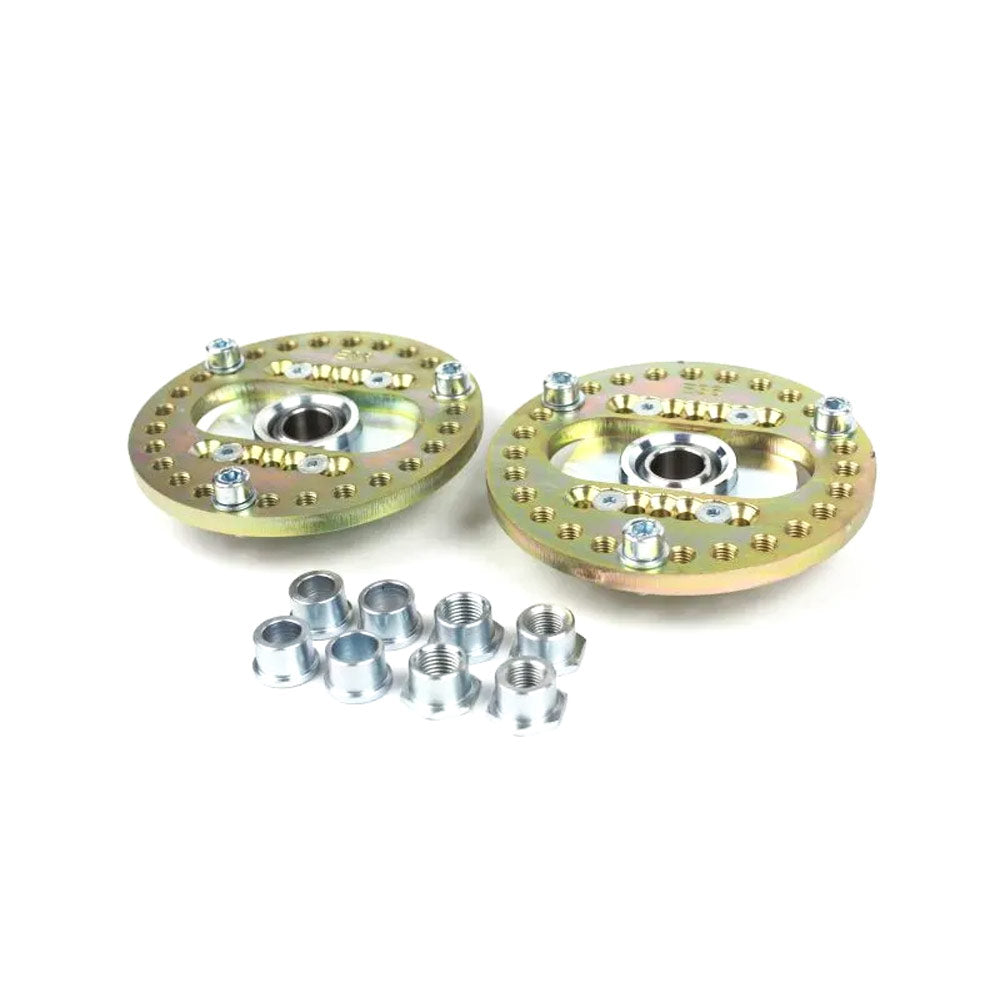 FAMEFORM Domlager V3 passend für BMW E36 E38 E8X E9X Z3 Vorderachse einstellbar Set (Stahl)