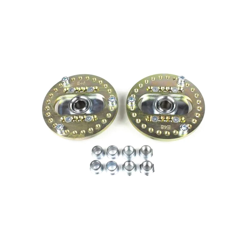 FAMEFORM Domlager V3 passend für BMW E30 E34 E32 E24 E28 Vorderachse einstellbar Set (Stahl)