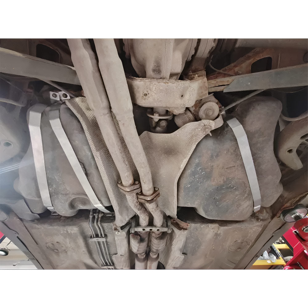 FAMEFORM Kraftstofftankbänder Tankhalterungen passend für BMW E36 Compact (Edelstahl)