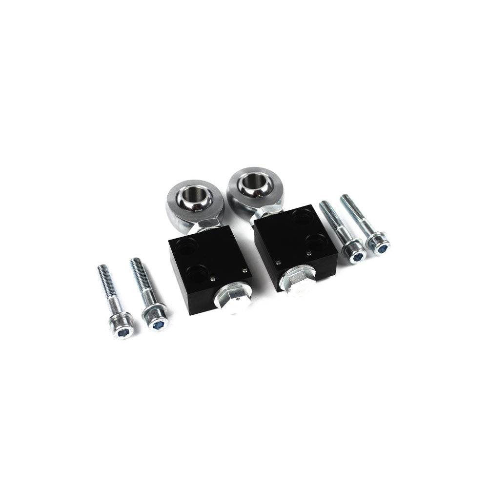 FAMEFORM Querlenker Vorderachse Buchsen Lollipop Set Uniball stufenlos einstellbar passend für BMW E30 E36 (Aluminium)