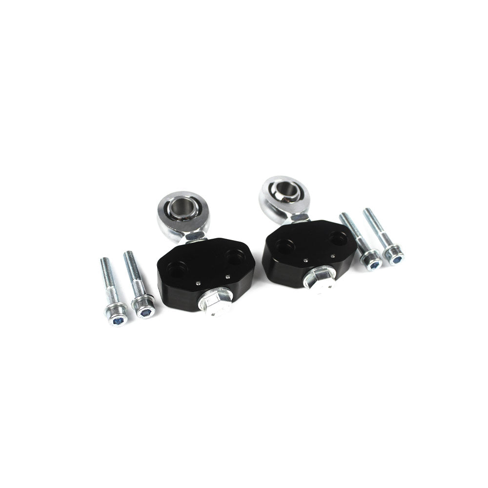 FAMEFORM Querlenker Vorderachse Buchsen Lollipop Set Uniball stufenlos einstellbar passend für BMW E46 (Aluminium)