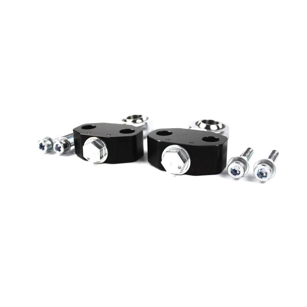 FAMEFORM Querlenker Vorderachse Buchsen Lollipop Set Uniball stufenlos einstellbar passend für BMW E46 (Aluminium)