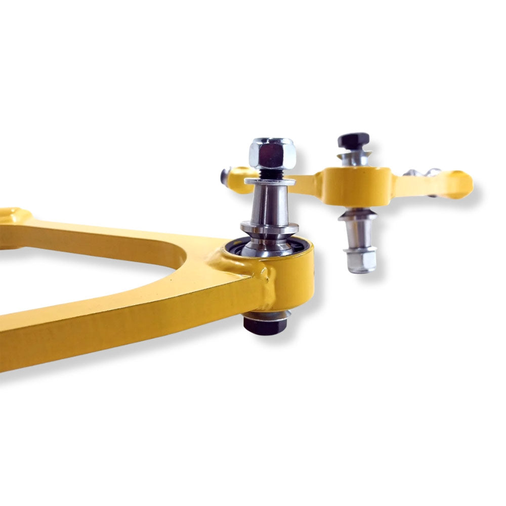 FAT DRIFT PERFORMANCE Querlenker Camber Arms passend für Toyota Supra MK3 Hinterachse oben einstellbar Set Uniball (Stahl)