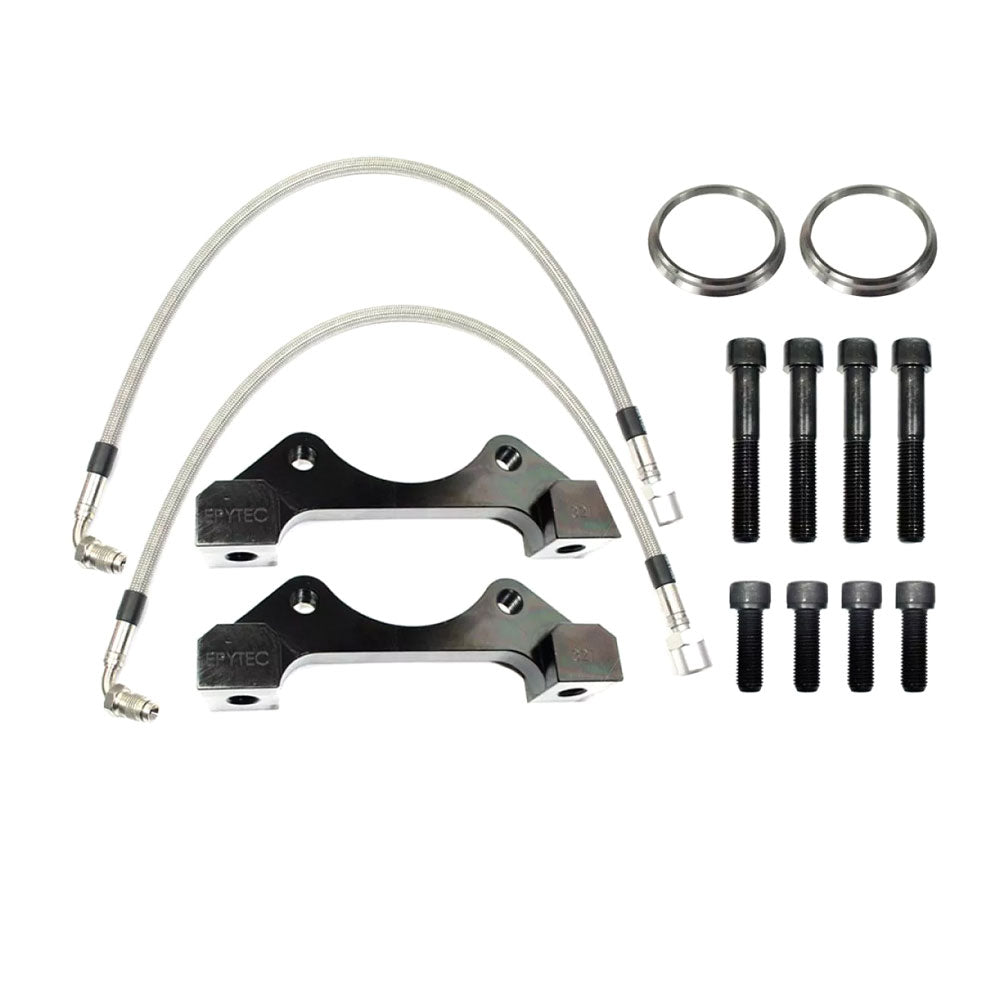 EPYTEC Bremssattel Adapter passend für Ford Focus / Volvo S40 C30 C70 für Porsche Sattel mit Jaguar XK8 Bremsscheibe