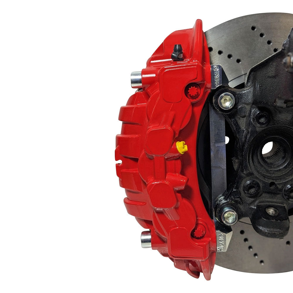 EPYTEC Bremsanlagen Kit passend für VW Golf 5 6 Touran Caddy / Audi A3 8P / Seat Leon Altea auf 6-Kolben Porsche Sattel mit 360x36mm Bremsscheibe Vorderachse