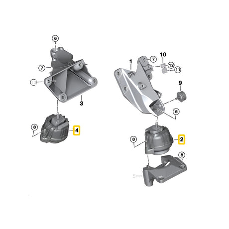 IRP Motorlager passend für BMW E8X E9X (Aluminium)