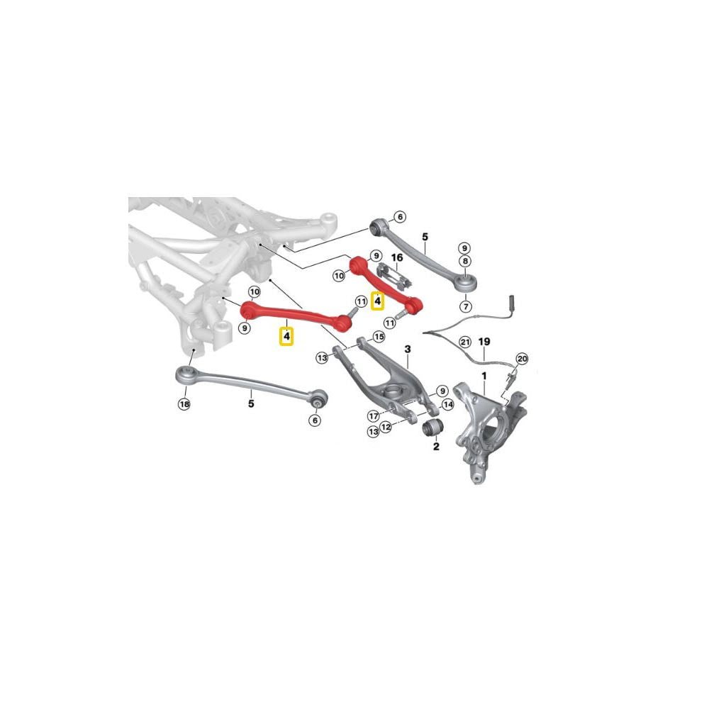 IRP 3er BMW F80 M3 Querlenker Camber Arms oben einstellbar Hinterachse Set (Alu) - PARTS33 GmbH