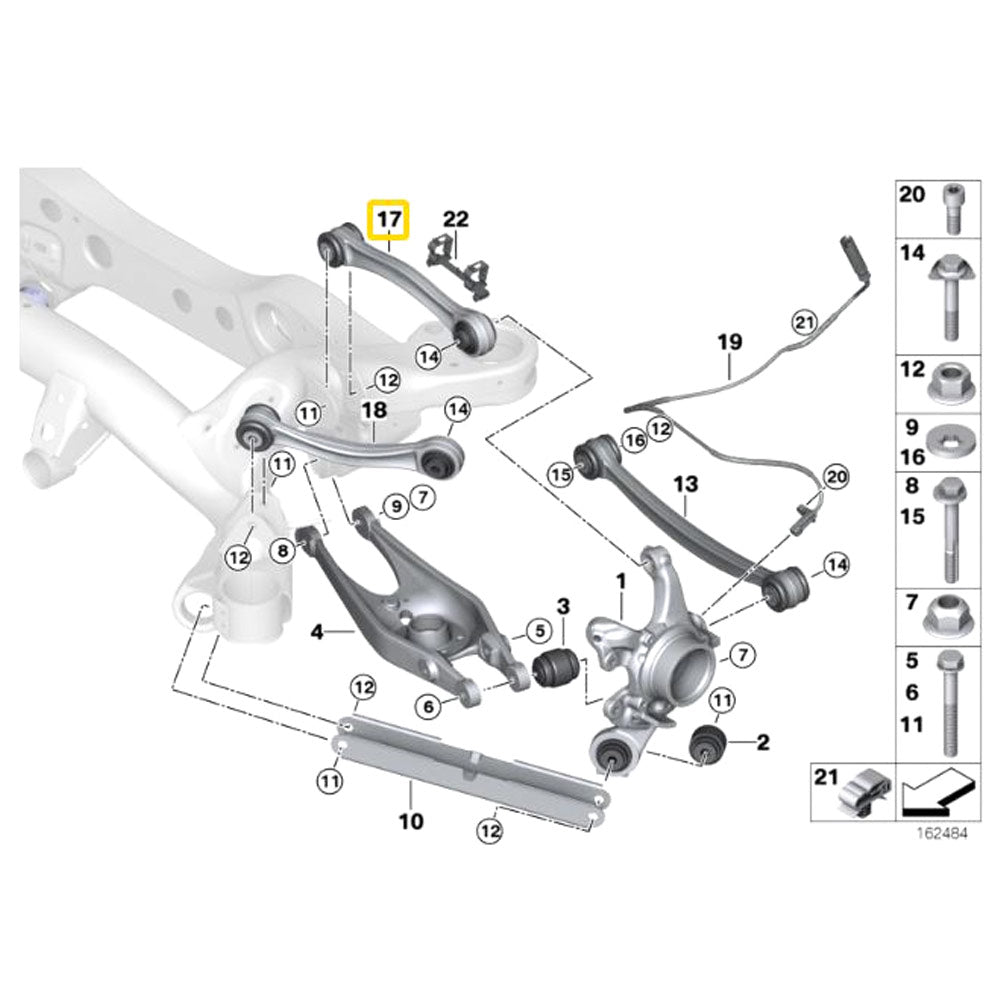IRP Querlenker passend für BMW E8X E9X Hinterachse einstellbar Set (Aluminium)