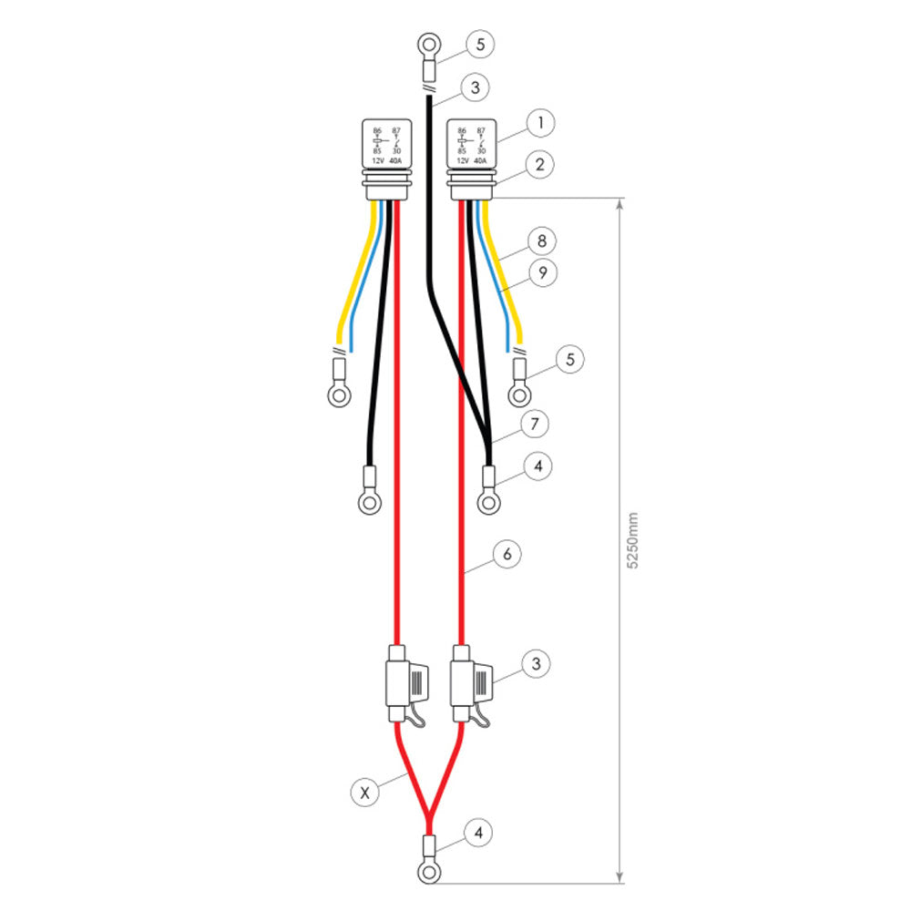 NUKE PERFORMANCE Kabelsatz Kraftstoffpumpe Dual Fuel Pump 30A