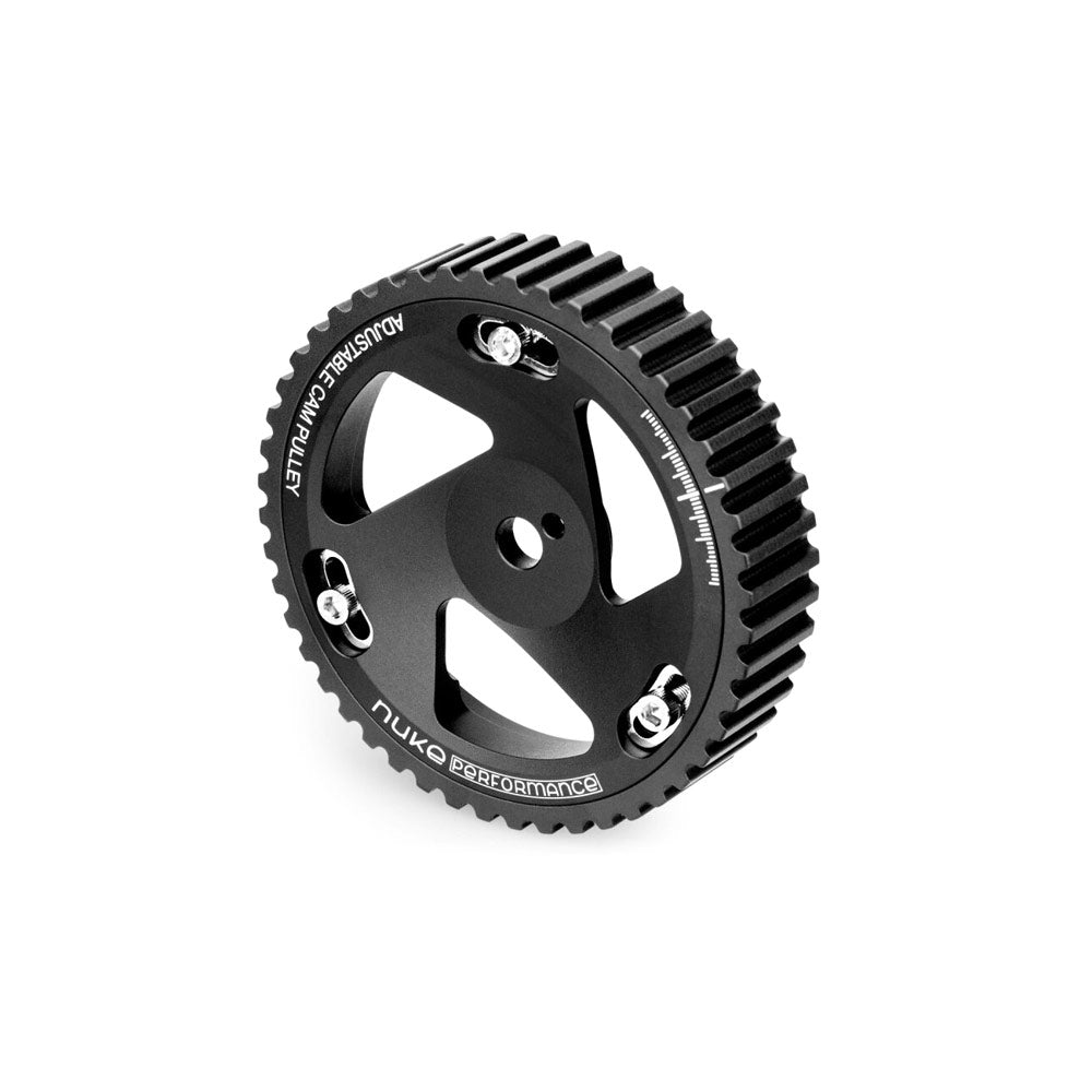 NUKE PERFORMANCE Nockenwellenrad verstellbar passend für Mitsubishi 4G63 / EVO 1 – 8 (Aluminium)
