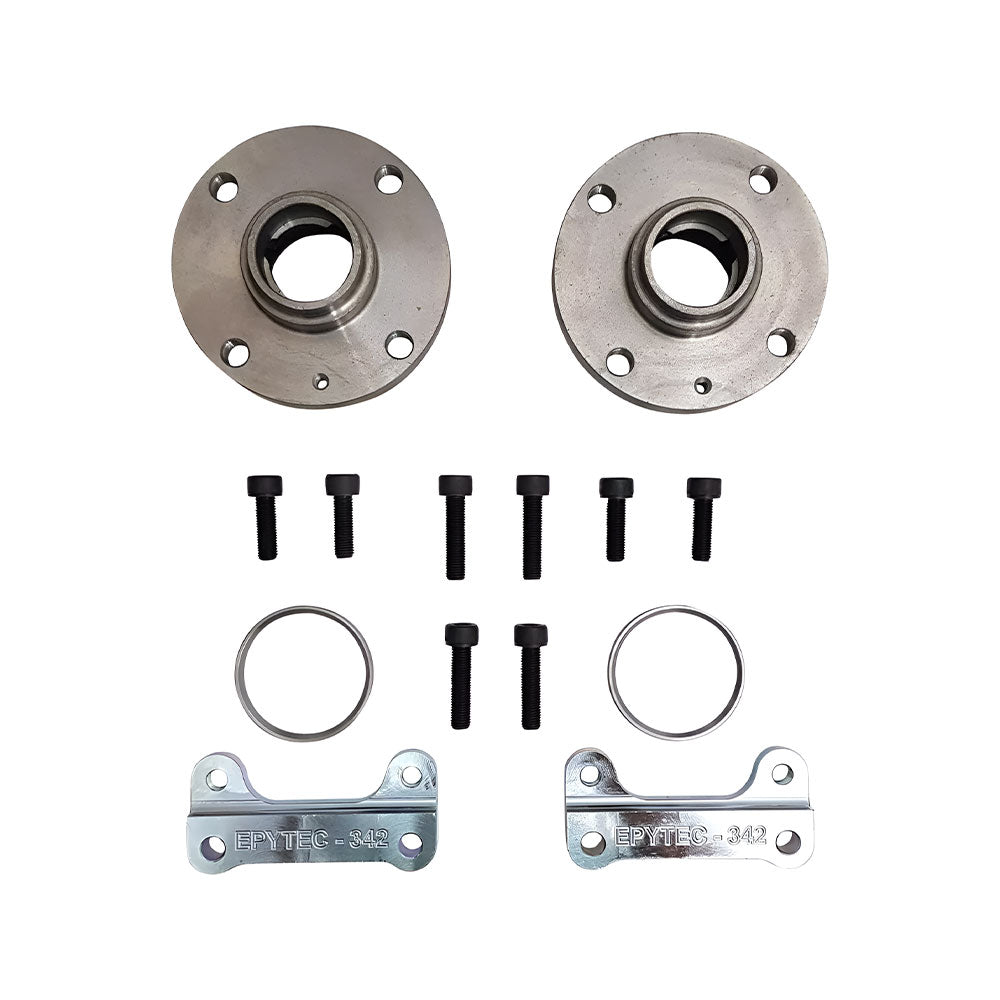 EPYTEC Bremssattel Adapter passend für VW Golf 1 2 3 Scirocco Jetta Passat Polo / Seat Ibiza Toledo für Audi S3 Bremsanlage Hinterachse