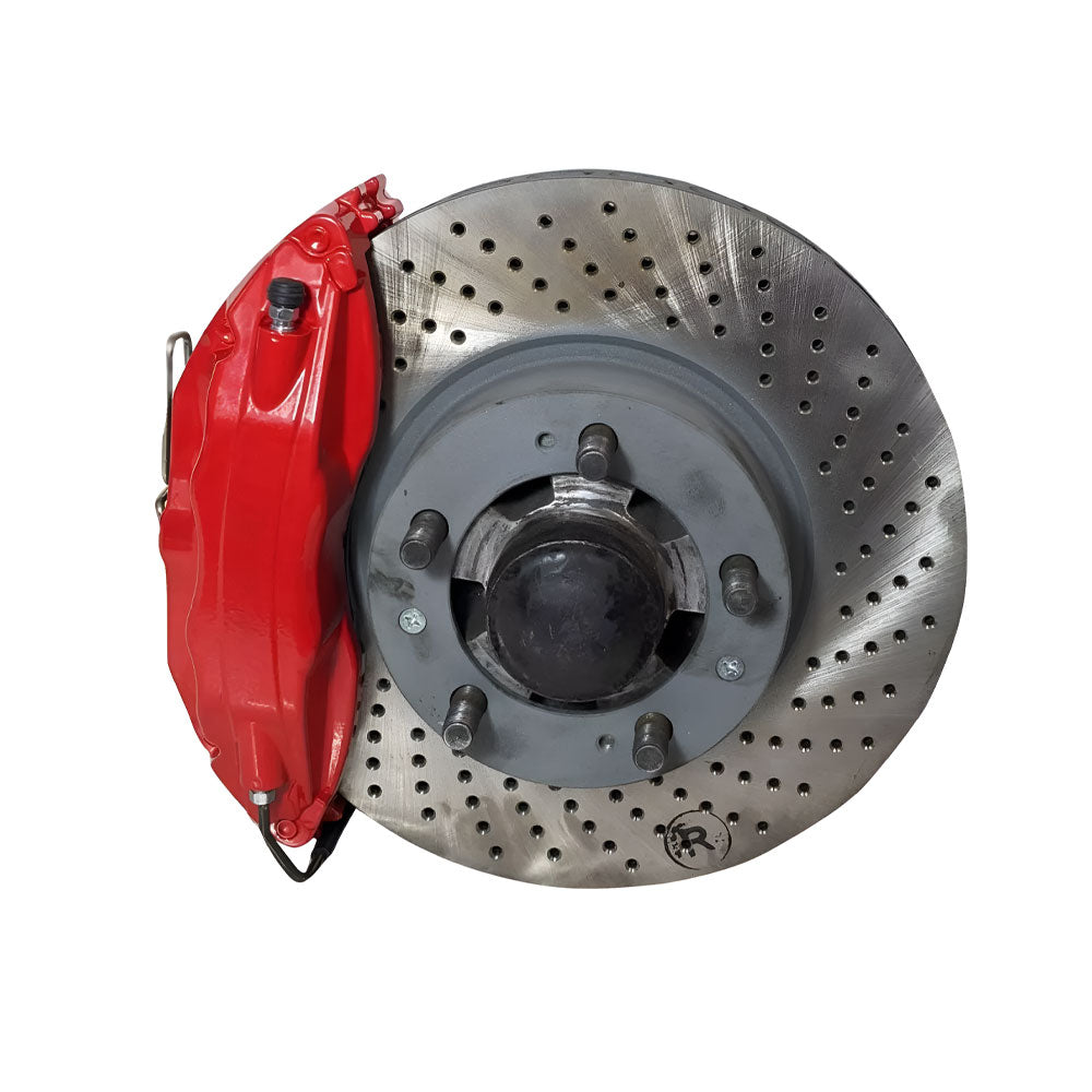 EPYTEC Bremssattel Adapter passend für Porsche 944 S2 968 911 für 4-Kolben 993 Big Red Sattel mit 322x32 mm Bremsscheibe Vorderachse