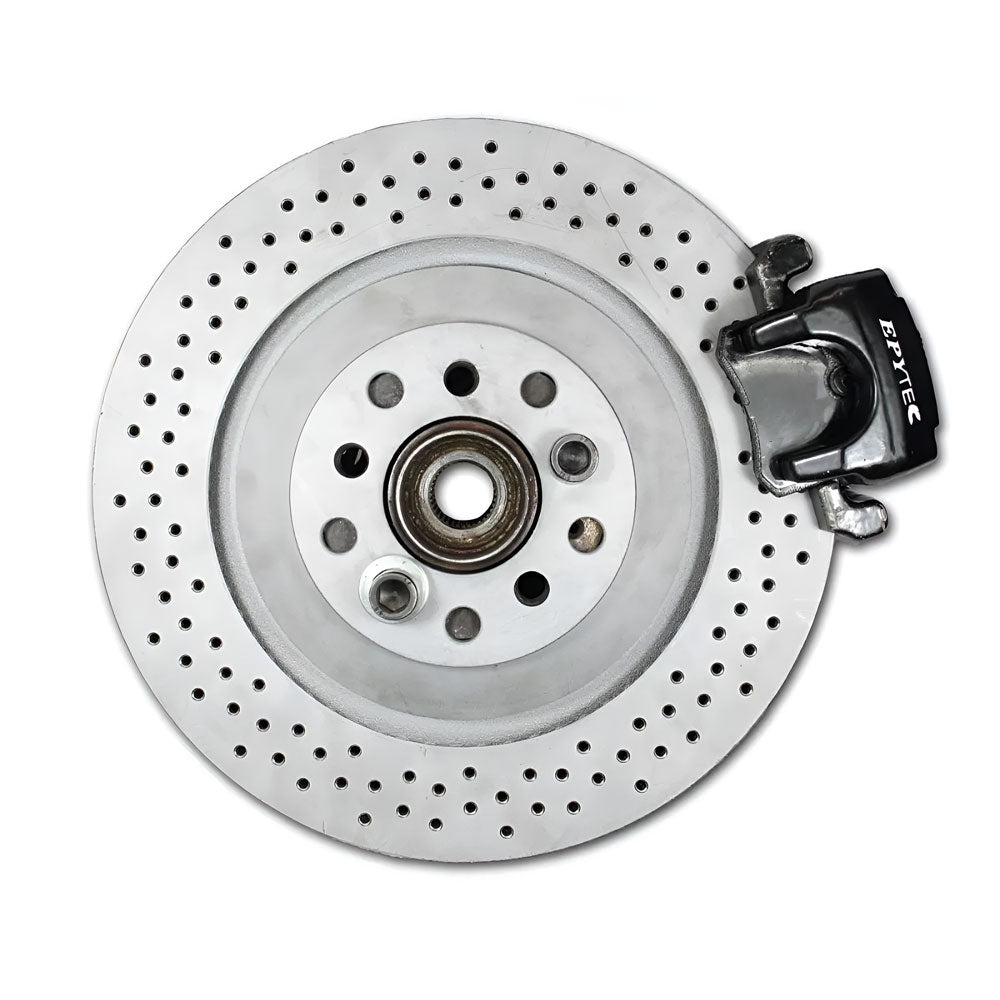 EPYTEC Bremssattel Adapter passend für VW Golf 4 R32 Polo WRC / Audi S3 / Seat Leon für 335x22mm Bremsscheibe Hinterachse