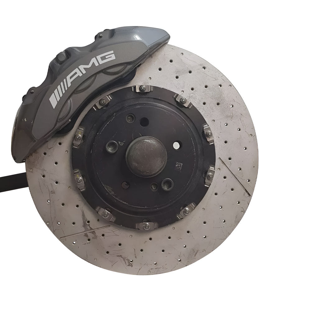 EPYTEC Bremssattel Adapter passend für Mercedes-Benz W211 C219 R230 E55 E63 CLS55 CLS63 SL55 SL63 für 6-Kolben GLS AMG Sattel mit 390x36mm Bremsscheibe Vorderachse