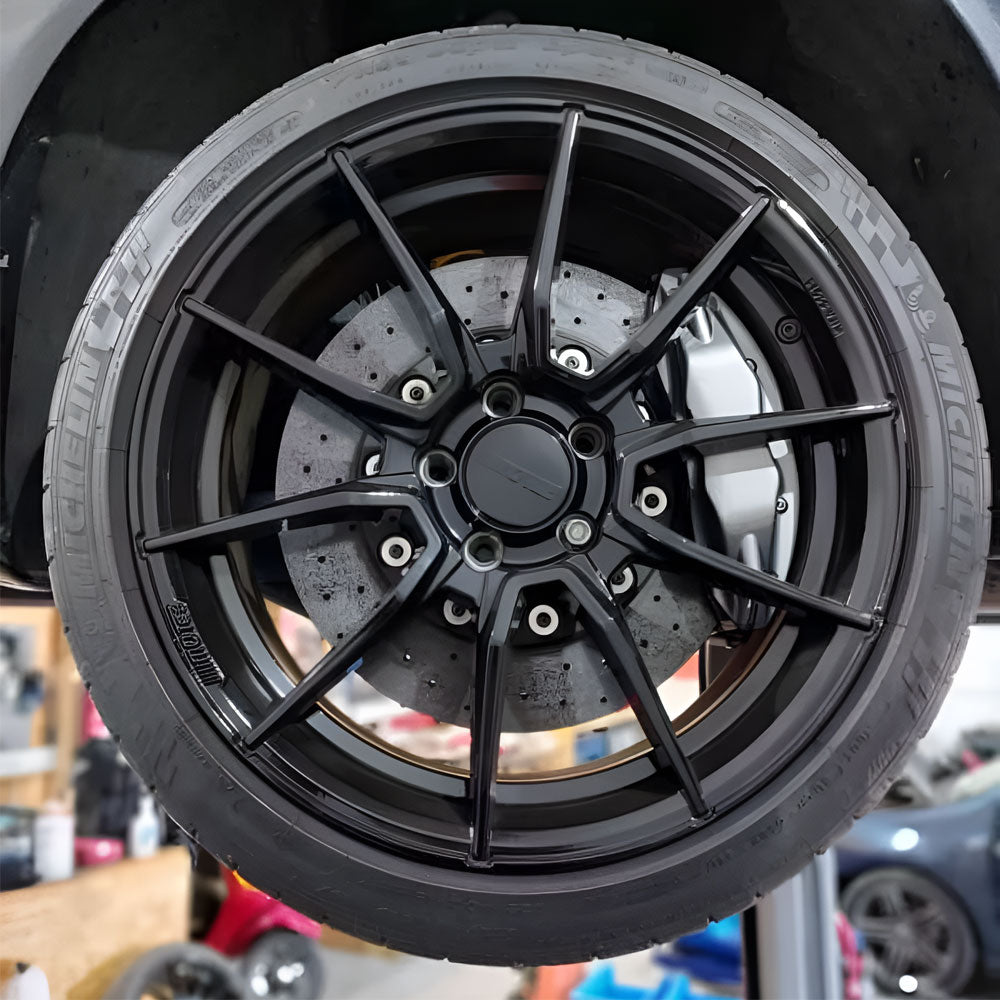 EPYTEC Bremssattel Adapter passend für Audi A4 S4 RS4 B5 A6 C5 / VW Passat für 4-Kolben Sattel mit 356x32mm Audi R8 Bremsscheibe Vorderachse