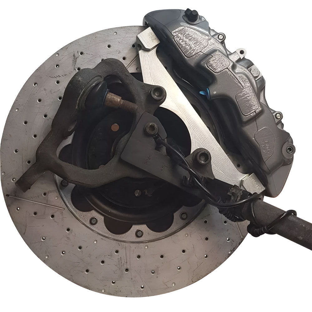 EPYTEC Bremssattel Adapter passend für Mercedes-Benz W211 C219 R230 E55 E63 CLS55 CLS63 SL55 SL63 für 6-Kolben GLS AMG Sattel mit 390x36mm Bremsscheibe Vorderachse