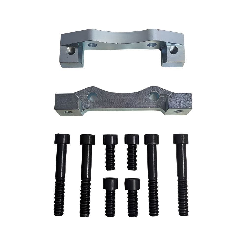 EPYTEC Bremssattel Adapter passend für Porsche 944 S2 968 911 für 4-Kolben 993 Big Red Sattel mit 322x32 mm Bremsscheibe Vorderachse