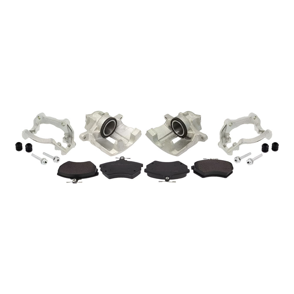 EPYTEC Bremssattel Halter Bremsbeläge Set passend für VW Golf Corrado G60 Vorderachse
