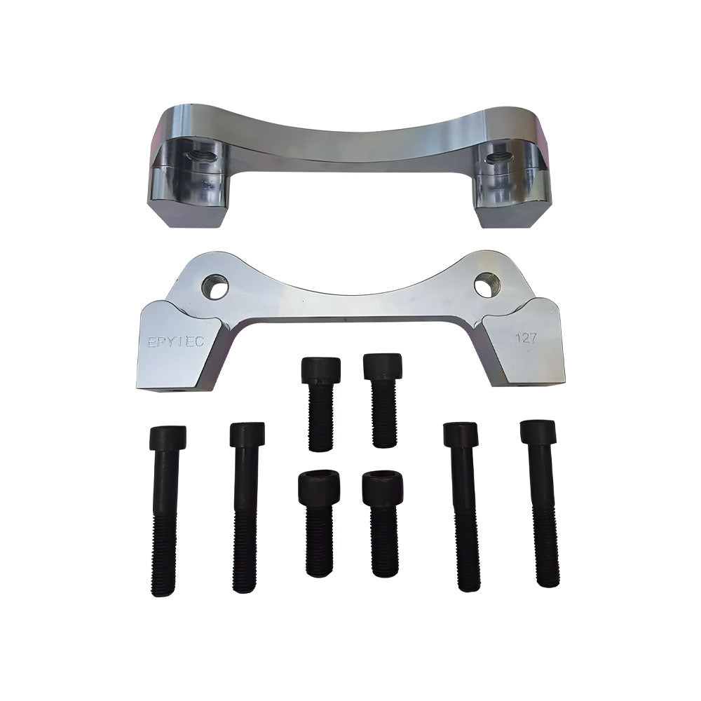 EPYTEC Bremssattel Adapter passend für VW Golf 5 6 Touran Caddy / Audi A3 / Seat Leon auf TTRS Bremsanlage