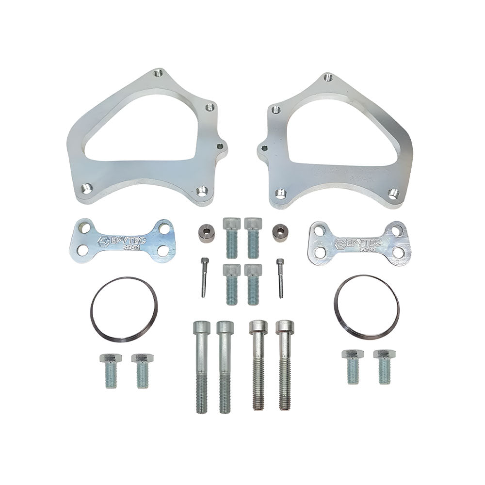 EPYTEC Bremssattel Adapter passend für VW Scirocco Passat Eos Sharan / Audi Q3 TT / Skoda / Seat für Porsche Sattel mit 356x22mm Bremsscheibe Hinterachse