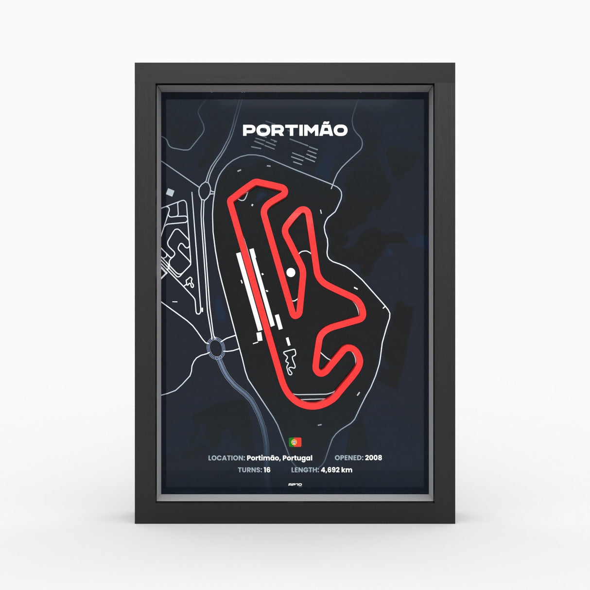 AP10 Portimão 3D Poster (gerahmt)