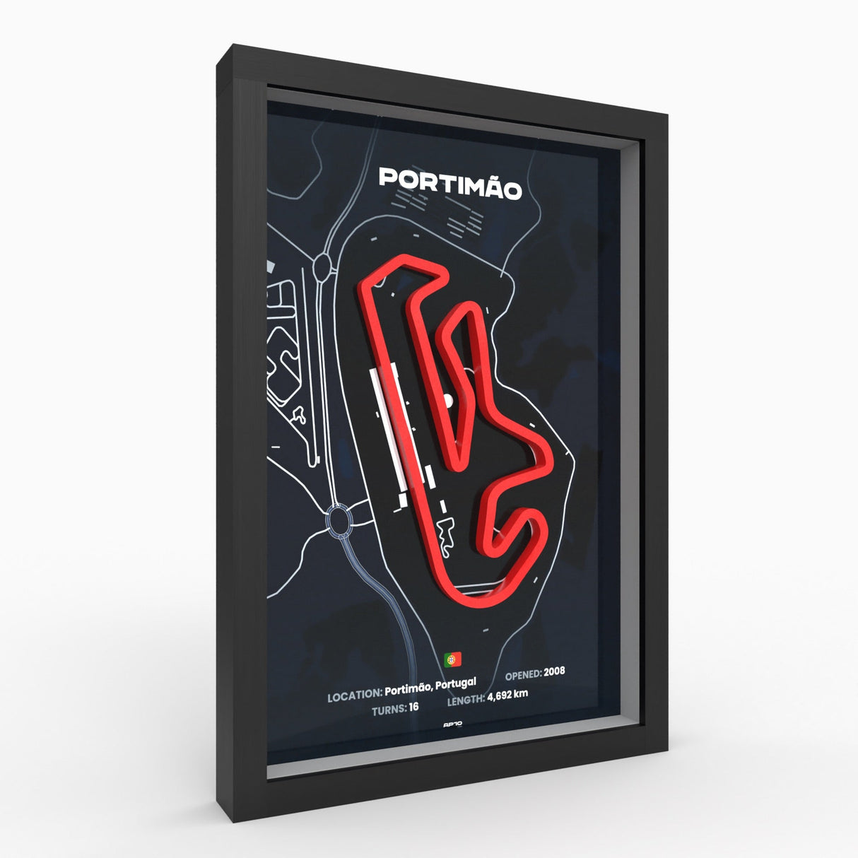AP10 Portimão 3D Poster (gerahmt)